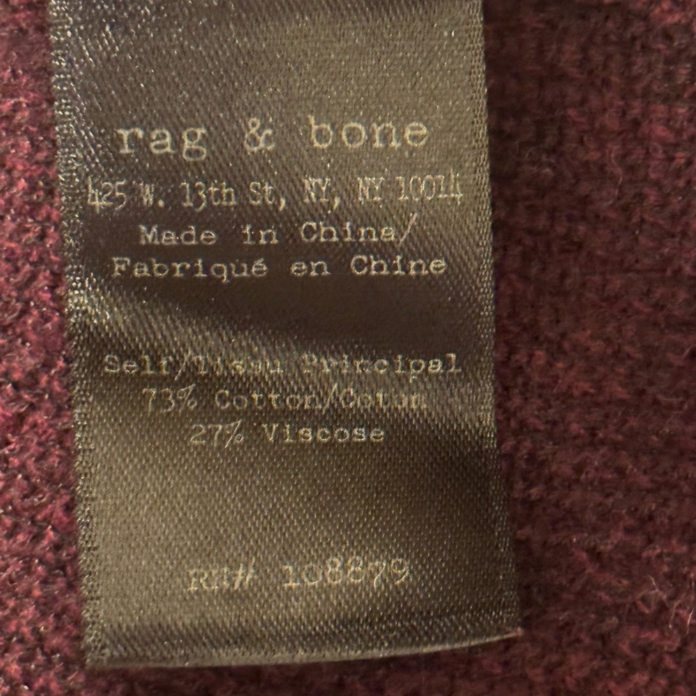 rag & bone Brenda' Raglan
Pullover Size XS - Picture 9 of 12